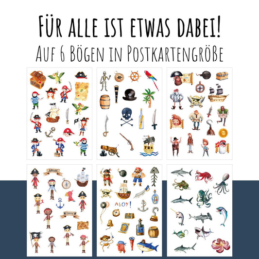 100 Kindertattoos "AaARrghh!!! Piraten!" Kindertattoos lilaliebtdich 