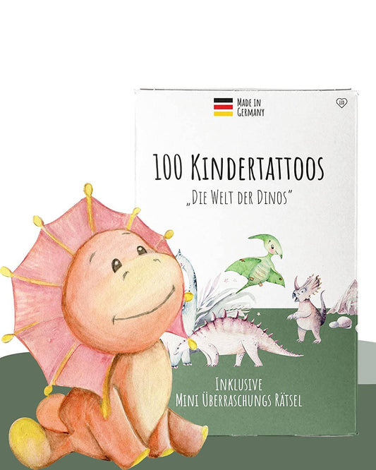 100 Kindertattoos "Die Welt der Dinos" Kindertattoos lilaliebtdich 